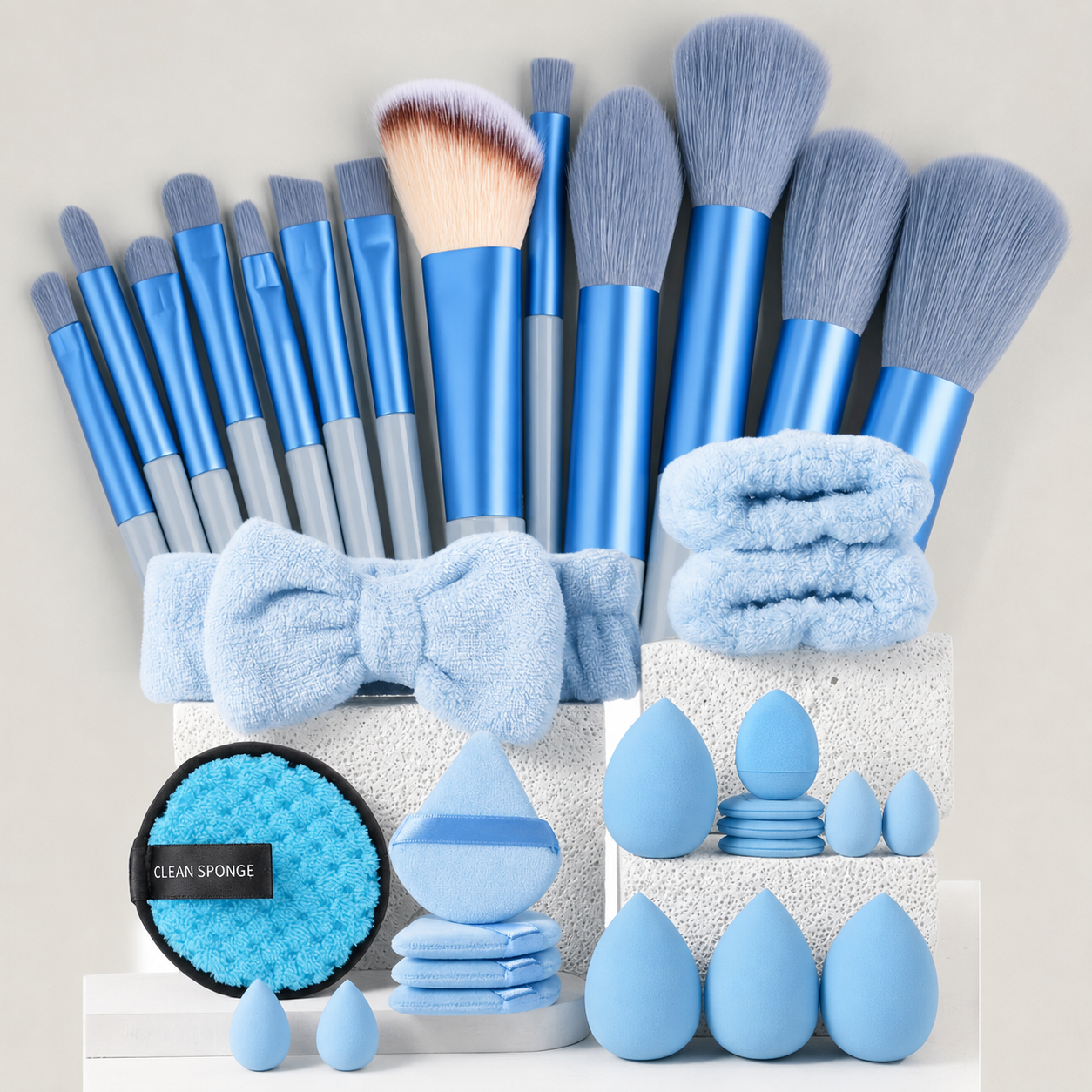 33 pcs blue set