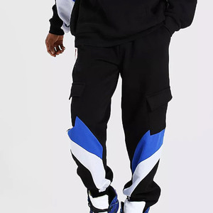 Chándal de panel de algodón orgánico personalizado de alta calidad OEM, chándal de diseño personalizado, pantalones, chándal de impresión digital para hombres - Product Image 5