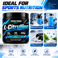 Poudre de L-Citrulline OEM 99% Pure, Ingrédient de Supplément de L-Citrulline, Acide Aminé Pré-Entraînement OEM