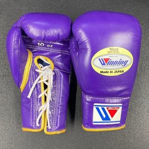 Guantes de Boxeo Profesionales de Cuero Vacuno OEM al por Mayor, con Logotipo Personalizado, Cierre de Cordones, Ligeros y Transpirables - Product Image 1
