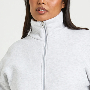 Sudadera con Cierre de Cremallera para Mujer, Larga, con Logotipo Personalizado para Compradores al por Mayor, Precio Económico, Servicio OEM, Alta Calidad 2026 - Product Image 2