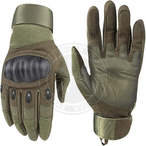 Gants tactiques en nylon noir à demi-doigts en gros pour hommes et femmes, logo personnalisé, écran tactile, imperméables, coupe-vent, anti-impact, antidérapants - Product Image 6