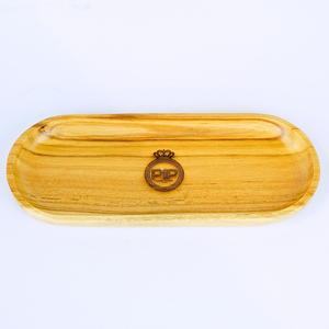 Élégant plateau de service en bois portable oblong pour la décoration intérieure, élégant pour organiser les boissons dans les salons et la cuisine - Product Image 5
