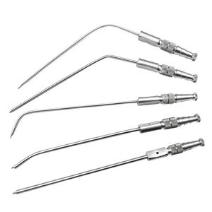 QNQ Dental Frazier Sinus Tubo de cánula de succión Instrumento quirúrgico curvo recto tubo de succión Frazier, instrumento médico - Product Image 1