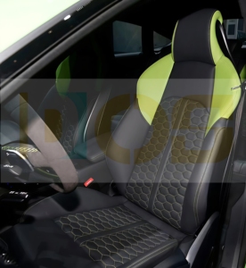 Accessorio Interno Auto DOS Kit di Aggiornamento Sedili <span class=keywords><strong>Audi</strong></span> <span class=keywords><strong>A6</strong></span> C7 Stile S6 con Copertura in Pelle Anteriore e Posteriore per <span class=keywords><strong>Audi</strong></span> <span class=keywords><strong>A6</strong></span> - Product Image 3