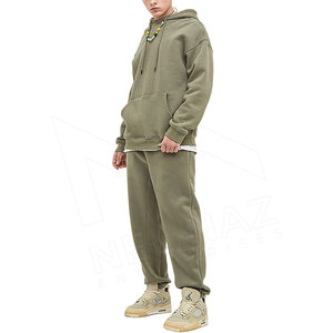 Sudadera con capucha de algodón orgánico de gran tamaño de alta calidad para hombre, ropa informal de talla grande impresa personalizada al por mayor - Product Image 1