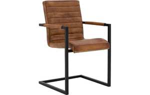 Leather and Iron <b>Modern</b> Dining <b>Chair</b> for Home Office Restaurant Cafe Warehouse Home Bar Use Tufted Durable & Eco-Friendly - Product Image 2