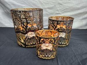 El candelabro votivo de Metal de hierro hecho a mano más vendido, linternas, revestimiento de polvo negro, decoraciones navideñas para el hogar incluidas - Product Image 4