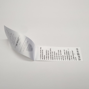 ป้ายติดเสื้อผ้าวัสดุรีไซเคิลพิมพ์ลายฉลากเสื้อผ้าเป็นมิตรต่อสิ่งแวดล้อมฉลากดูแลเสื้อผ้า - Product Image 5