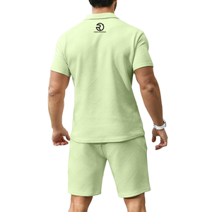 New Summer <b>Short</b> Sleeve Branded Men <b>Shorts</b> Sets Plus Size Two Piece Hot Sale Product Men <b>Shorts</b> Sets Custom Outdoor Fashion - Product Image 3