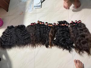 Venta al por mayor 100% sin procesar 14A Virgen indio cutícula alineada extensiones de cabello humano recto pelucas de color natural disponibles - Product Image 3