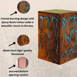 Human Ashes <b>Large</b> Wooden <b>Urn</b> for Cremation Adult <b>Urn</b> Box Personalized Wooden Burial <b>Urns</b> Funeral Supplies - Product Image 3