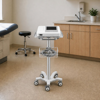 Table roulante universelle professionnelle pour appareil de diagnostic, chariot ECG fonctionnel en aluminium
