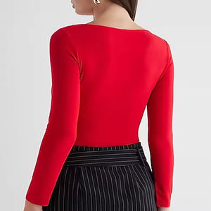 Camiseta de Manga Larga con Logotipo Personalizado, Nueva Llegada, Poliéster/Algodón, Ecológica, de Invierno, para Mujer, de Alta Calidad, Gran Venta - Product Image 3