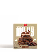Barre de gaufrette enrobée de chocolat au lait