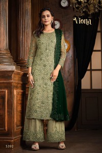 Nouvelle fête pakistanaise porter lourd Georgette Salwar Kameez robe de mariée broderie vêtements pour dames mariages salwar - Product Image 3