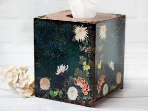 Caja de pañuelos de metal con hermosa impresión digital - Product Image 3