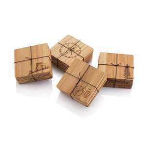 Posavasos de madera de mango hechos a mano de diseño Simple con soporte de Metal, posavasos para utensilios de cocina para vajilla y uso de mesa - Product Image 6