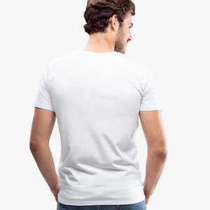 T-shirts pour hommes en coton à col rond, coupe ajustée, anti-rides, respirants et écologiques - Product Image 2