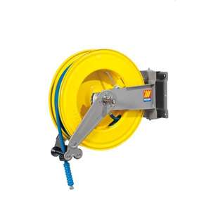 Enrouleur de tuyau pivotant Meclube pour l'eau Modèle S 550 avec tuyau de 25 m 3/8 ''150 ° C 200 bar Tuyaux d'arrosage et enrouleurs - Product Image 1