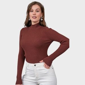 Pull à col roulé pour femmes, manches longues, coupe chaude OEM Custom Make Multicolor Pullover - Product Image 1