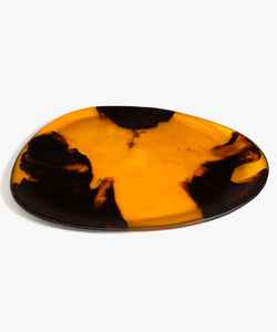 Grand plateau de service en résine époxy de luxe, plateau de fête haut de gamme pour des tables élégantes et une décoration de fête à domicile - Product Image 2