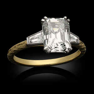 High-Quality 14k Solid Gold CVD Diamond <b>Ring</b> Solitaire Lab Grown Emerald Cut Diamond Wedding <b>Fine</b> <b>Rings</b> for Women - Product Image 4