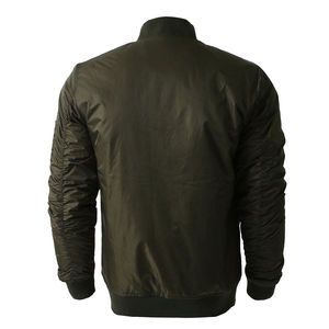 Chaqueta de bombardero con cuello levantado de lona informal de invierno para hombre de estilo callejero personalizado, prendas de vestir de Hip Hop de diseño superior de buena calidad - Product Image 2