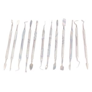 DADDY D PRO Juego de 12 espátulas de doble punta 'Wax Carver' de acero inoxidable, estándar alemán, buen precio, CE e ISO 13485 - Product Image 1