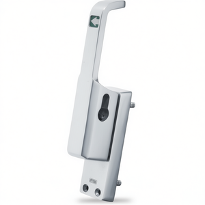 Cerradura de Bicicleta FUHR 982 DIN, Barra Redonda de Aleación Ligera Anodizada Plateada de 23 mm, Perno de Puerta de 10 mm - Product Image 3