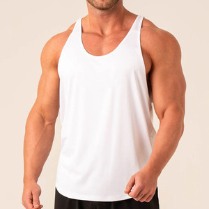 Vente en gros de bodybuilder d'été col rond sans manches taille plus gilets de sport en coton personnalisés pour hommes débardeur pour hommes - Product Image 1