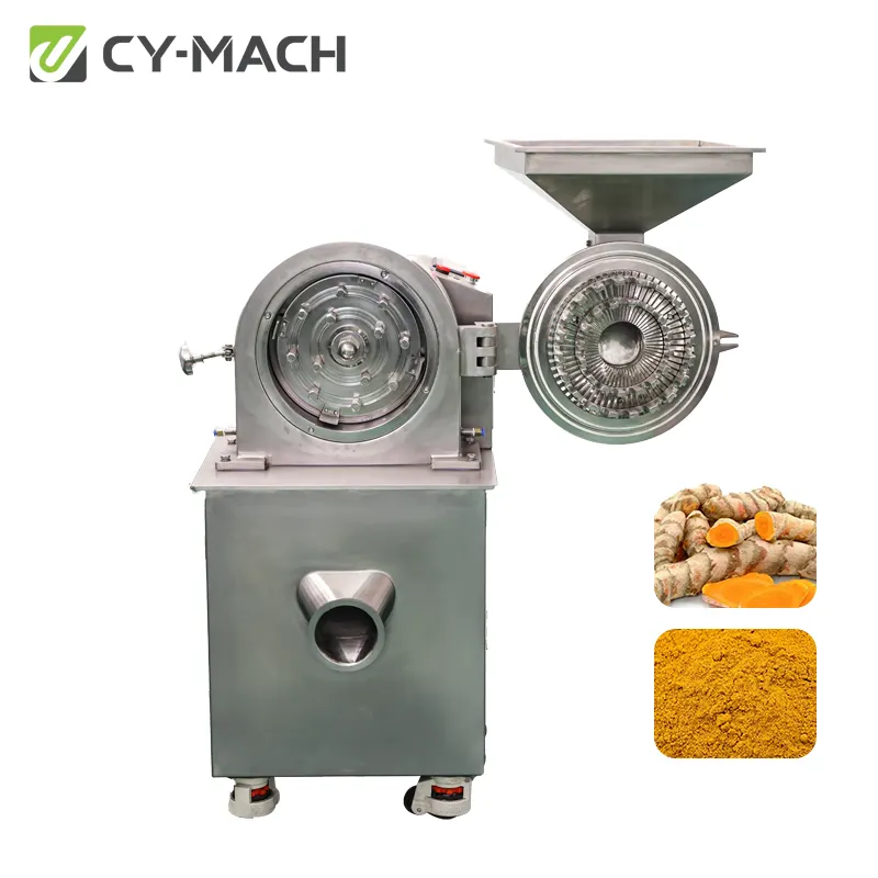 High-speed Food Factory Pepper Powder Stainless Steel Grinder Universal Grinder For Turmeric Cassava Grinding Machine