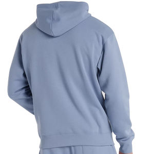 Fournisseur OEM Sweat à capuche en coton mélangé à épaules tombantes pour hommes, sweat-shirt à capuche épais et uni, pull-over personnalisé - Product Image 6