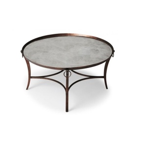 2025 Luxury Design <b>Round</b> Center <b>Table</b> Gold Plated Living Room Furniture Good Quality Coffee <b>Table</b> at Lowest Price - Product Image 3