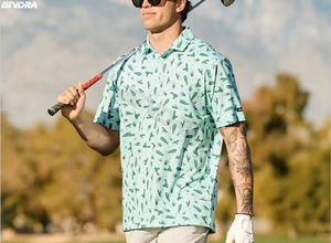 การออกแบบระบายอากาศฟรีระเหิดกีฬาเสื้อยืดกอล์ฟแห้งเร็วเสื้อโปโลผู้ชาย - Product Image 6