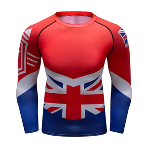 Camisetas Deportivas de Compresión Personalizadas para Hombre, Transpirables, Elásticas en Cuatro Direcciones, de Spandex/Poliéster, de Secado Rápido - Product Image 1