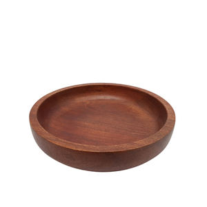 Bol de service rond en bois pour la cuisine et la table le plus vendu Bol à salade décoratif fini brun antique - Product Image 4