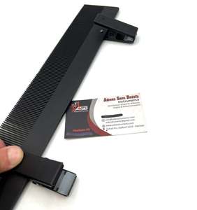 ASB INSTRUMENTS Soporte para extensiones de cabello con logotipo personalizado de acero inoxidable mate negro de alta calidad - Product Image 5