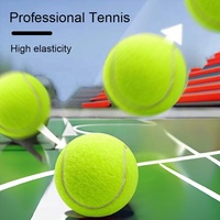 Balles de tennis en caoutchouc et laine durables, écologiques, certifiées ITF, avec logo personnalisé imprimé, rebond de 135 à 145 cm, 65 mm, 58 g, entraînement