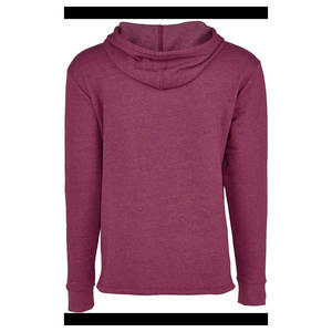 Next Level Pullover Hoodie Hombre Ligero Cross-Dyed Pullover Hoodie Sudadera Heather Burgundy Mens Plain Hoodies - Product Image 2
