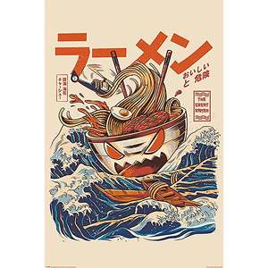โปสเตอร์ภาพประกอบราเมนสุดยอดเยี่ยมสำหรับตกแต่งผนัง - Product Image 4