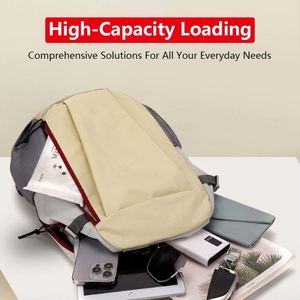 Sac à dos léger et imperméable en nylon tendance pour la randonnée, le cyclisme, les sports, les voyages, le rangement d'équipements de sport en plein air, avec fermeture éclair - Product Image 5