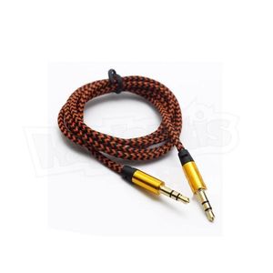 Câble audio Diwu 3,5 mm AUX stéréo mâle-mâle en cuivre tressé 2 m - Product Image 4
