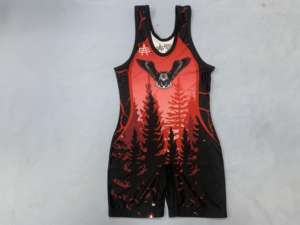 <b>Wrestling</b> <b>Singlet</b> for Men with Flexible Stretch Fit and Breathable Material for Gym Workouts and Competition - Product Image 4