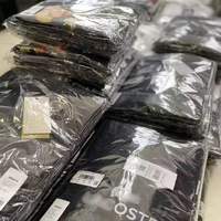 Vêtements en vrac assortis pour la mode masculine, vente en gros, t-shirt à col rond à manches courtes, marques célèbres, vêtements du Bangladesh, lot de stock