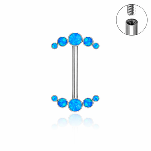 <span class=keywords><strong>Piercing</strong></span> Corporal Hipoalergénico de Titanio F136 al por Mayor, Estilo Punk, para Boda y Compromiso, Anillos para Pezón con <span class=keywords><strong>Flecha</strong></span> y Barra, con Piedra CZ Transparente, Calibre 14G - Product Image 3