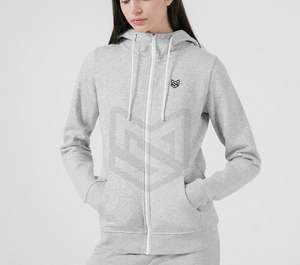 Algodón mujeres gimnasio sudaderas con capucha cremallera Sudadera con capucha jersey de cara completa cremallera hasta Sudadera con capucha Precio al por mayor - Product Image 3