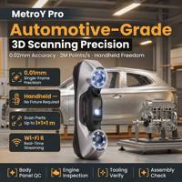 Escáner 3D Láser Azul Industrial Revopoint MetroY Pro para Inspección de Piezas Automotrices y Medición de Fabricación