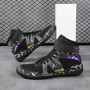 Zapatillas de Boxeo de Malla Transpirable para Hombre con Logo Personalizado al por Mayor Nuevo Estilo de Alta Calidad Lucha Libre Profesional - Product Image 6