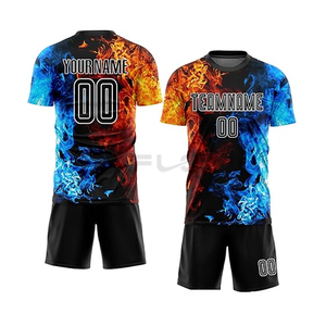 Kit de fútbol americano, superventas, 100%, tela de poliéster, camiseta de fútbol, transpirable, secado rápido, ajuste, sublimación personalizada, Impresión de logotipo - Product Image 4